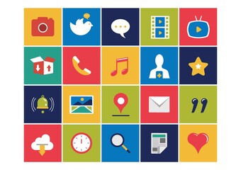 social media icons set