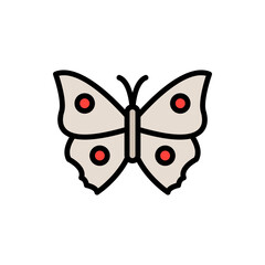 Obraz premium Butterfly, insect icon. Simple color with outline vector elements of lepidoptera icons for ui and ux, website or mobile application