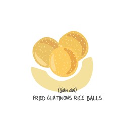 fried glutinous rice balls