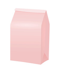 Paper bag template. vector illustration