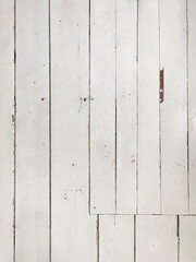 Old and worn white wooden floorboards.