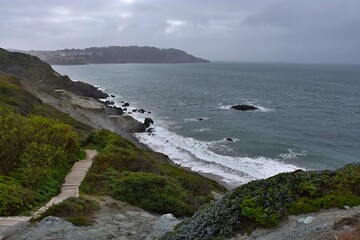 Fototapeta na wymiar San Francisco coast - California