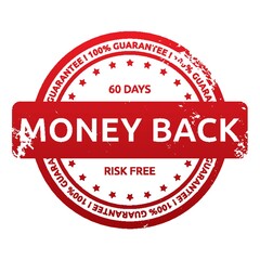 money back guarantee label