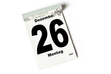  26 Dezember 2022