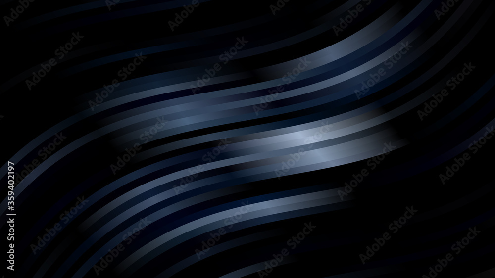 Wall mural Dark elegant pattern with black gradient lines. Vector illustration.