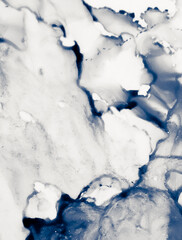 Water Alcohol Ink Design. Alcohol Ink Art. Blue, 