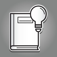 book with bulb icon