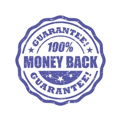 money back guarantee label