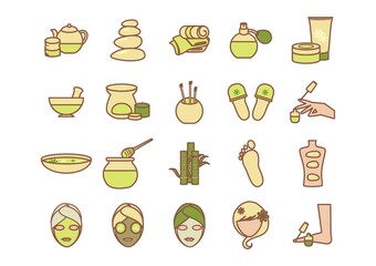 collection of spa icons