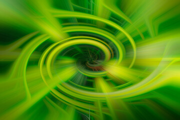 Abstract colourful macro photo with a twirl effect