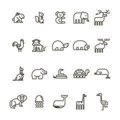 set of animals