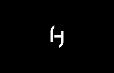 Obraz premium Unique Modern Monogram H Letter Logo