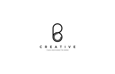 Bc letter vector logo creative modern trendy unique artistic