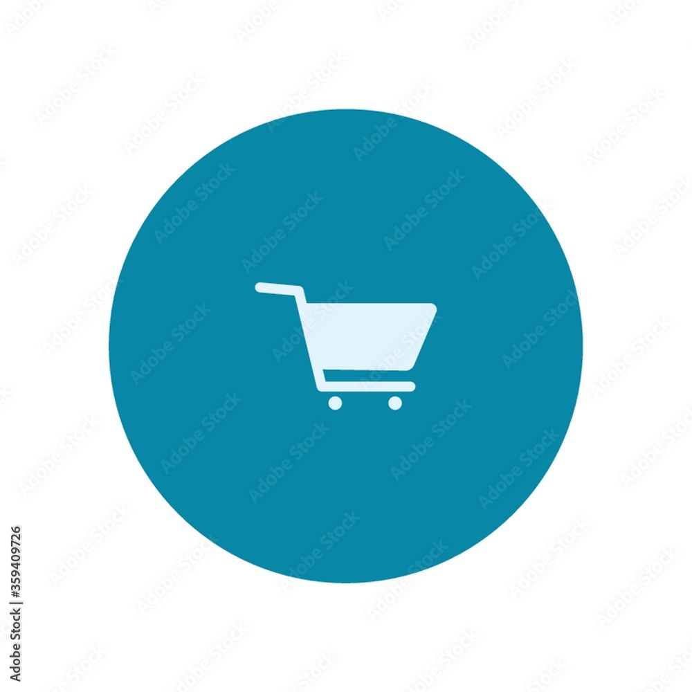 Poster shopping cart icon