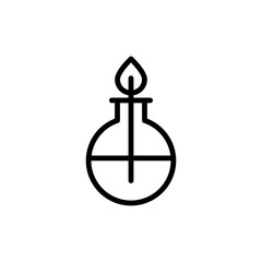 Flask, chemistry, fire icon. Simple color vector elements of stinks icons for ui and ux, website or mobile application
