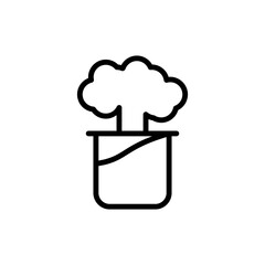 Flask, explosion icon. Simple color vector elements of stinks icons for ui and ux, website or mobile application