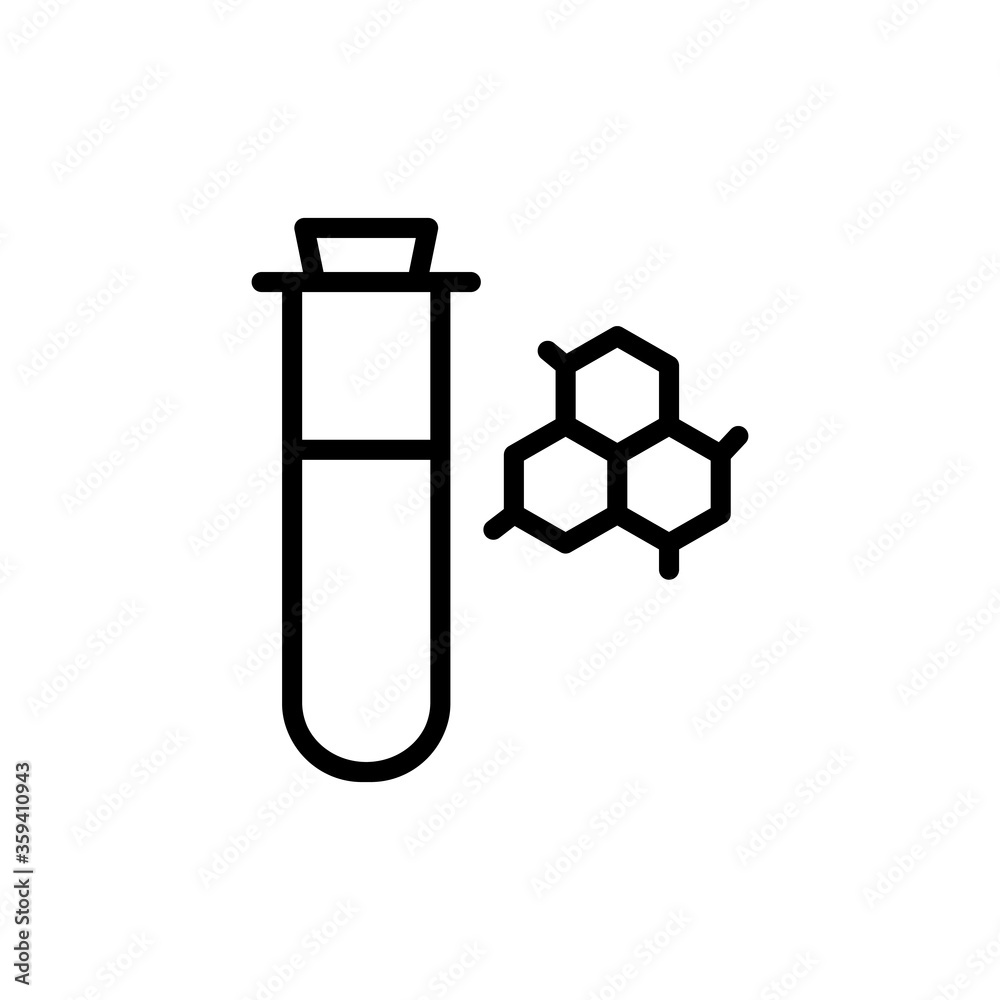 Poster flask, molecule icon. simple color vector elements of stinks icons for ui and ux, website or mobile 