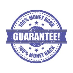 money back guarantee label