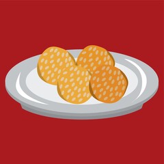 fried glutinous rice balls