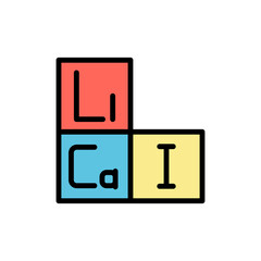 Elements, chemistry icon. Simple color with outline vector elements of stinks icons for ui and ux, website or mobile application