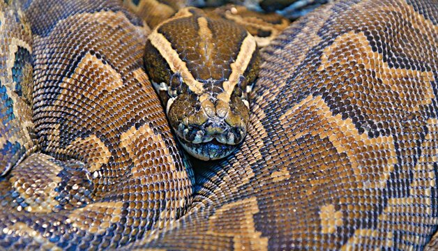 Hieroglyphic python, or rock python (lat. Python sebae)