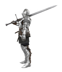 Obraz premium Medieval Knight Armor Isolated
