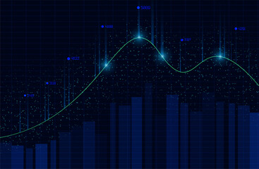 Abstract infographics visualization