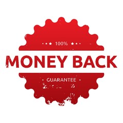 money back guarantee label