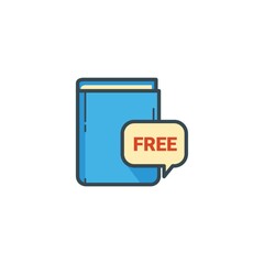 book with free icon