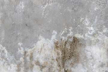 Dirty old concrete wall texture with cracks and stains.