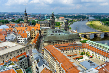 Fototapeta na wymiar Panorama of Dresden