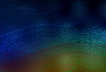 Dark Multicolor vector glossy abstract layout.