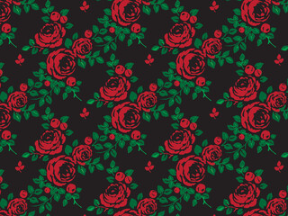 beautiful Seamless floral pattern background image ..