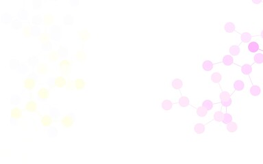 Light Pink, Yellow vector backdrop with artificial intelligence data.