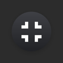 Obraz premium Focus - Matte Black Web Button