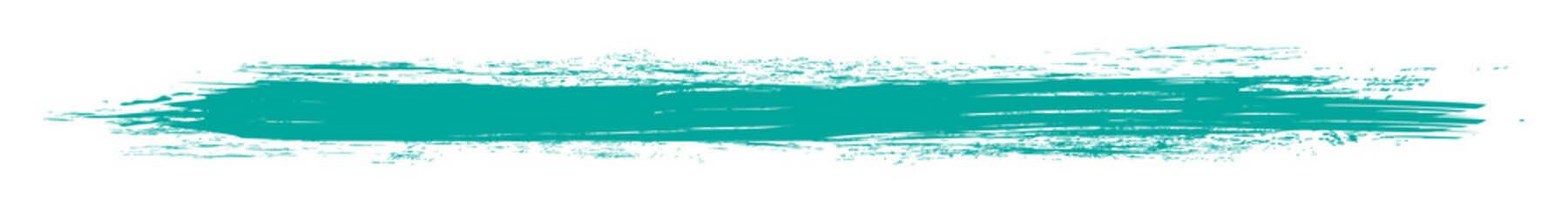 Turquoise brush stroke isolated on white background. Trendy brush stroke for turquoise ink paint, grunge backdrop, dirt banner, watercolor design and dirty texture. Brush stroke vector illustration