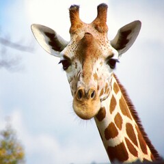 Giraffe looking at you