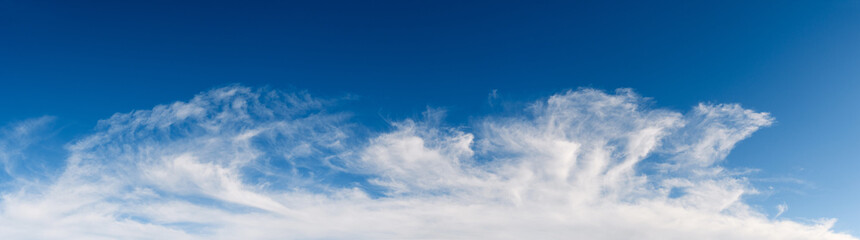 Naklejka na ściany i meble Wide sky panorama with a huge cloud