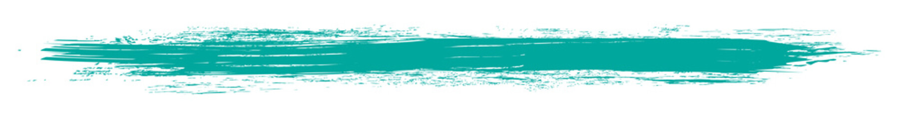 Turquoise brush stroke isolated on white background. Trendy brush stroke for turquoise ink paint, grunge backdrop, dirt banner, watercolor design and dirty texture. Brush stroke vector illustration
