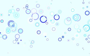 Light Pink, Blue vector background with spots.