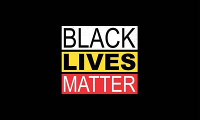 Black lives matter grunge writing on black background.