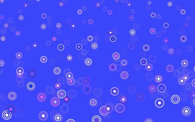 Light Pink, Yellow vector background with spots.