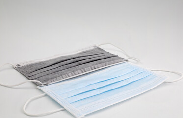 Medical mask isolated Covering the mouth and nose to prevent viral or respiratory infections.