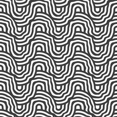 Repetitive Modern Graphic Optical Repetition Texture. Repeat Simple Vector Braid Print Pattern. Seamless Vintage Continuous 