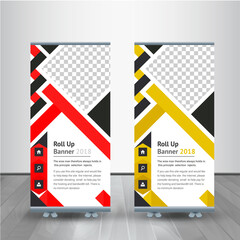 Creative Business Agency Roll-up Banner for Marketing,