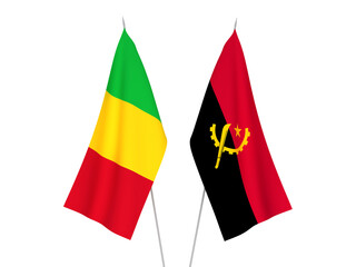 Angola and Mali flags