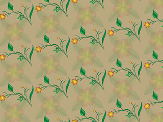 beautiful Seamless floral pattern background image ..