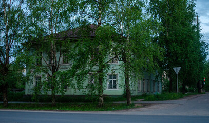 Vytegra streets, Russia, Vologda oblast, beautiful 