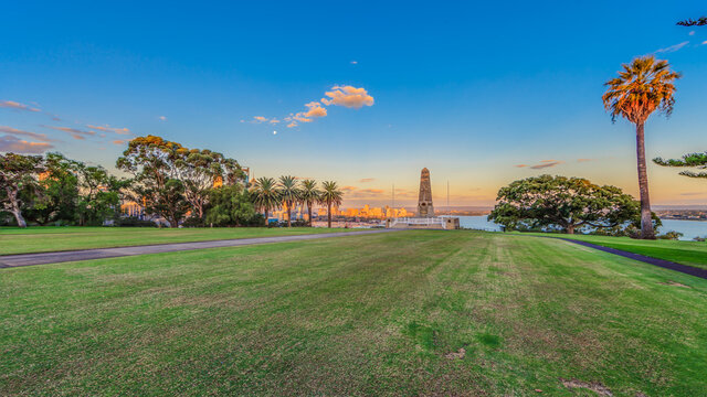 Panoramic picture of Kings Park in Perth