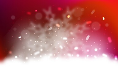 Vector pattern with christmas snowflakes. Glitter abstract illustration with crystals of ice. New year design for your business advert.